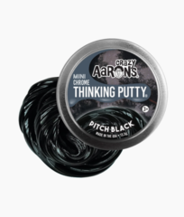 Crazy Aaron's Thinking Putty - Mini Chrome Pitch Black 2